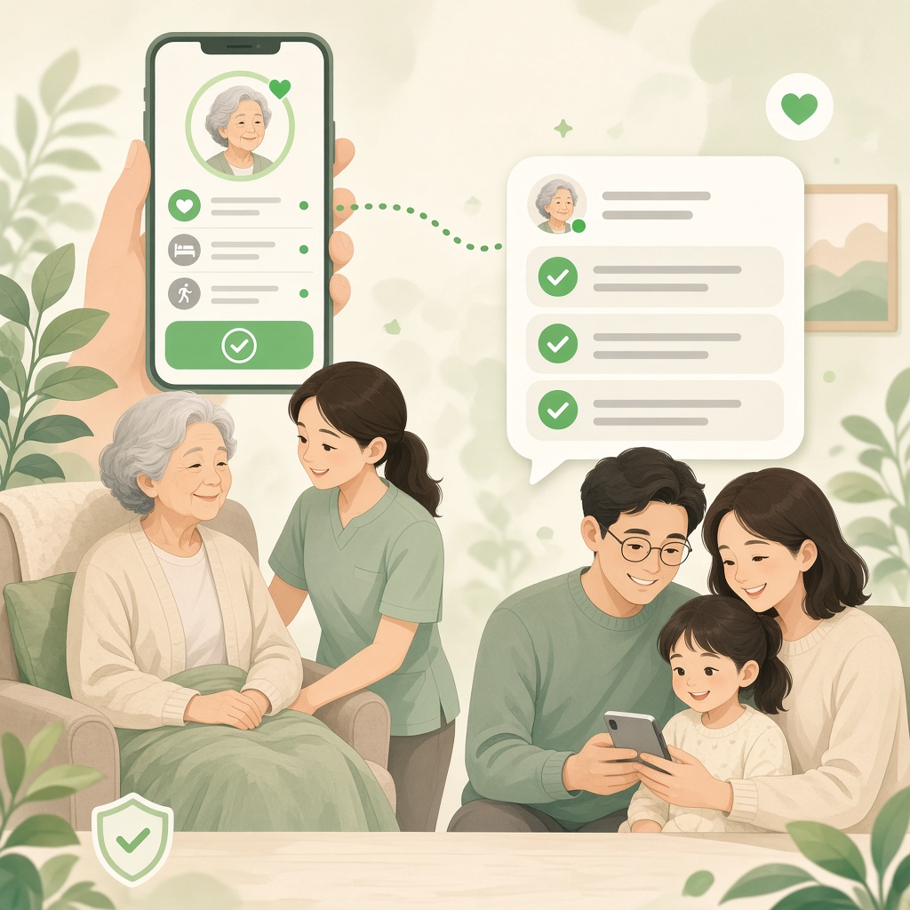 ภาพประกอบส่งสรุปให้ครอบครัวทาง LINE